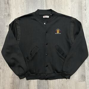 VTG Giorgio Beverly Hills Black Cotton Blend Snap Front California 80s Jacket